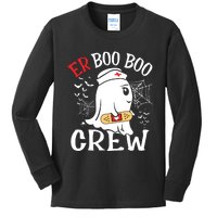 Halloween Er Costume Er Boo Boo Crew Nurse Ghost Nursing Kids Long Sleeve Shirt