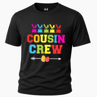Happy Easter Cousin Crew With Cool Bunnies And Eggs Performance Shirt