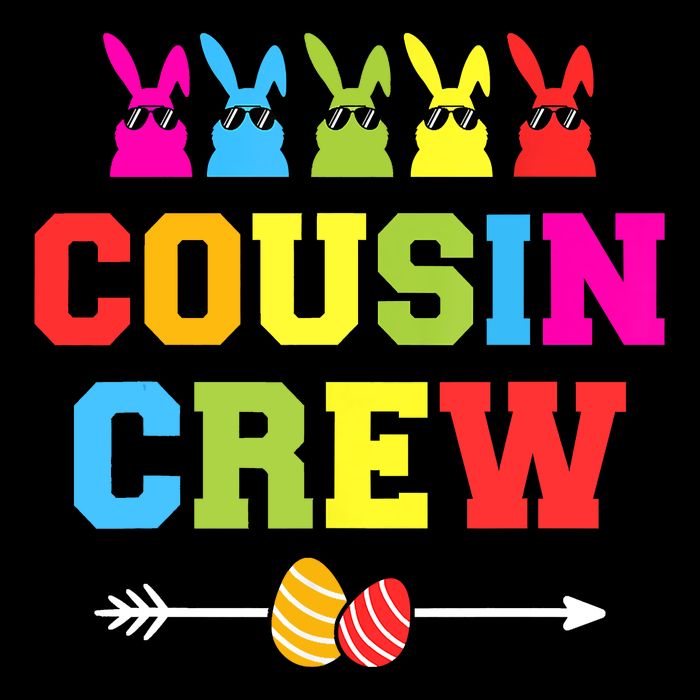 Happy Easter Cousin Crew With Cool Bunnies And Eggs Impact Tech Backpack