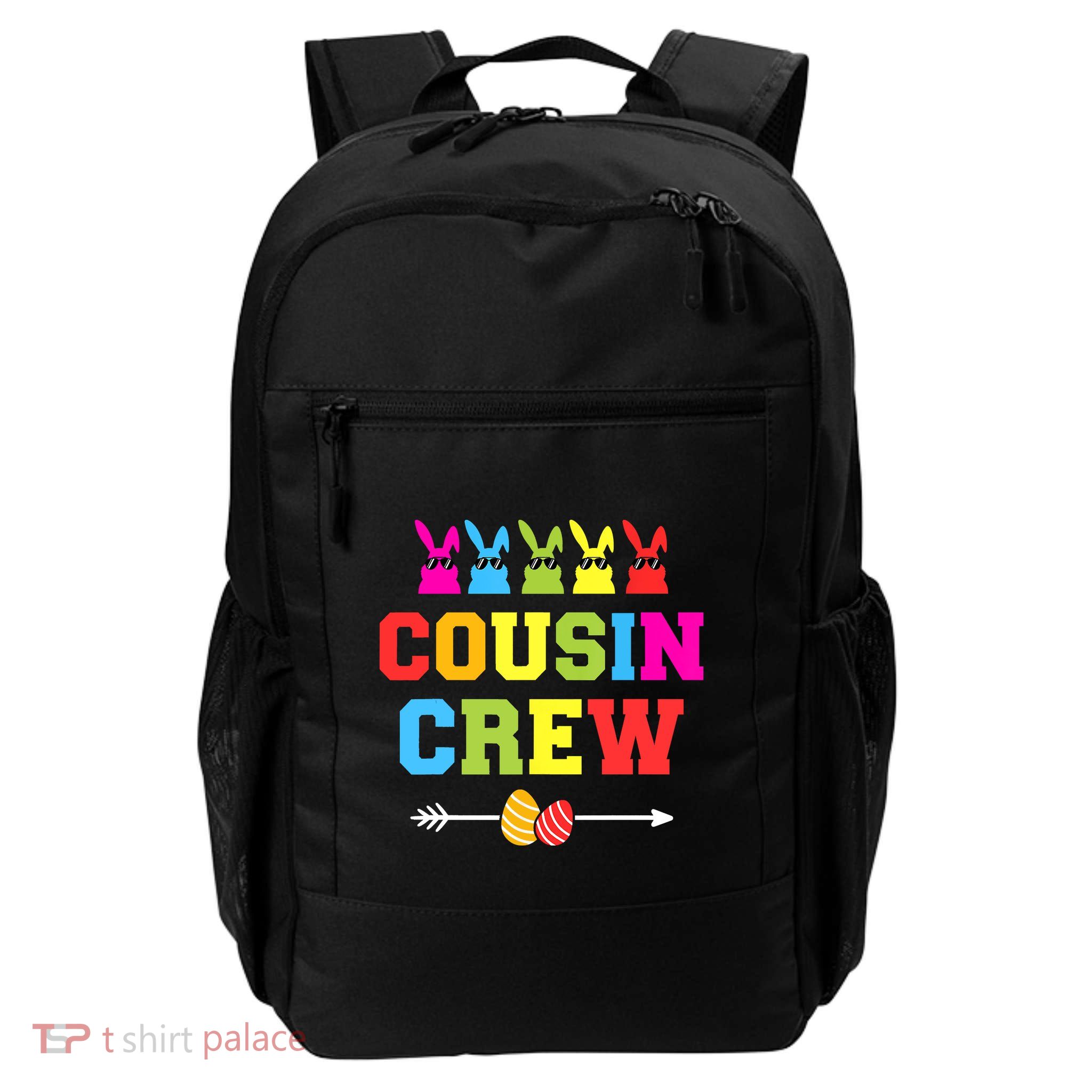 Happy Easter Cousin Crew With Cool Bunnies And Eggs Backpack