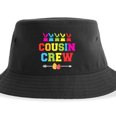 Happy Easter Cousin Crew With Cool Bunnies And Eggs Sustainable Bucket Hat