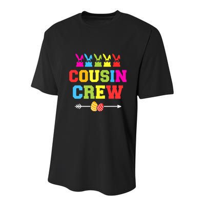 Happy Easter Cousin Crew With Cool Bunnies And Eggs Youth Performance Sprint T-Shirt