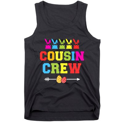 Happy Easter Cousin Crew With Cool Bunnies And Eggs Tank Top