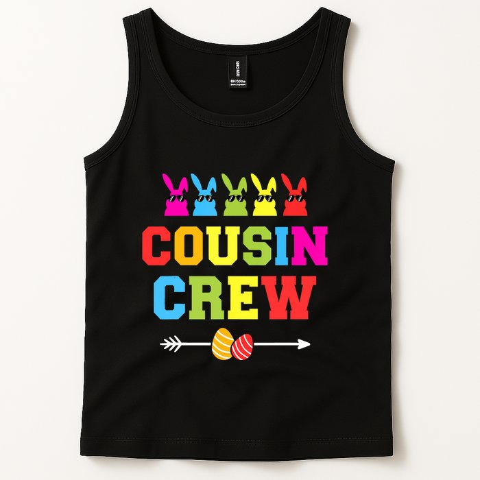 Happy Easter Cousin Crew With Cool Bunnies And Eggs Tank Top