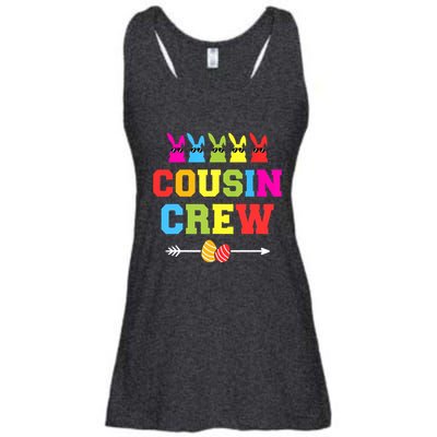 Happy Easter Cousin Crew With Cool Bunnies And Eggs Ladies Essential Flowy Tank