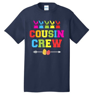 Happy Easter Cousin Crew With Cool Bunnies And Eggs Tall T-Shirt