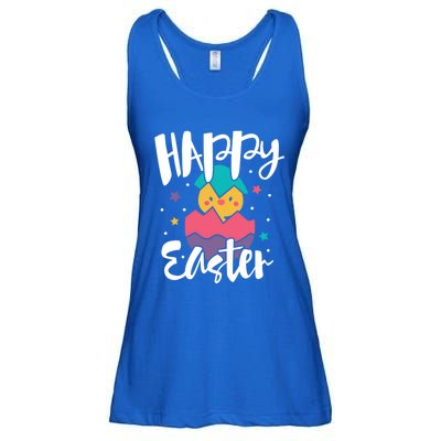 Happy Easter Chick Cute Yellow Chick Easter Holy Week Great Gift Ladies Essential Flowy Tank