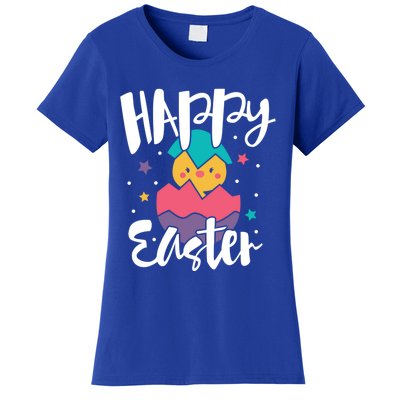 Happy Easter Chick Cute Yellow Chick Easter Holy Week Great Gift Women's T-Shirt