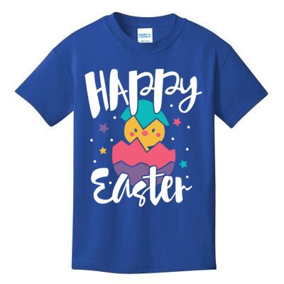 Happy Easter Chick Cute Yellow Chick Easter Holy Week Great Gift Kids T-Shirt