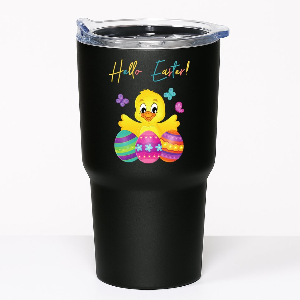Hello Easter Cute Chick Holiday Tumbler