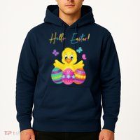 Hello Easter Cute Chick Holiday Hoodie