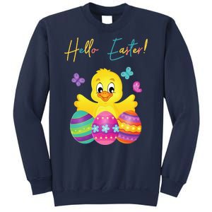 Hello Easter Cute Chick Holiday Sweatshirt