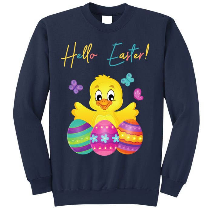 Hello Easter Cute Chick Holiday Sweatshirt