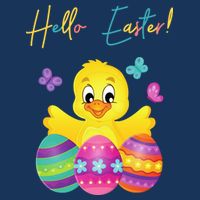 Hello Easter Cute Chick Holiday Sweatshirt