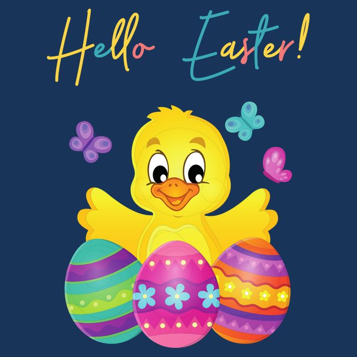Hello Easter Cute Chick Holiday Sweatshirt