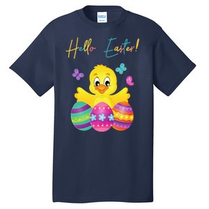 Hello Easter Cute Chick Holiday Tall T-Shirt