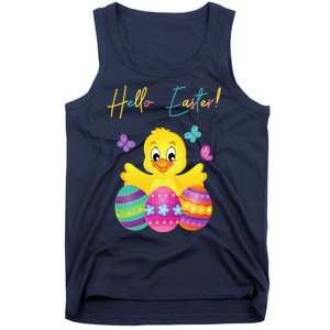 Hello Easter Cute Chick Holiday Tank Top