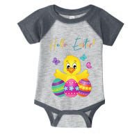 Hello Easter Cute Chick Holiday Infant Baby Jersey Bodysuit