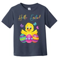 Hello Easter Cute Chick Holiday Toddler T-Shirt