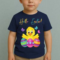 Hello Easter Cute Chick Holiday Toddler T-Shirt