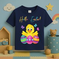 Hello Easter Cute Chick Holiday Toddler T-Shirt