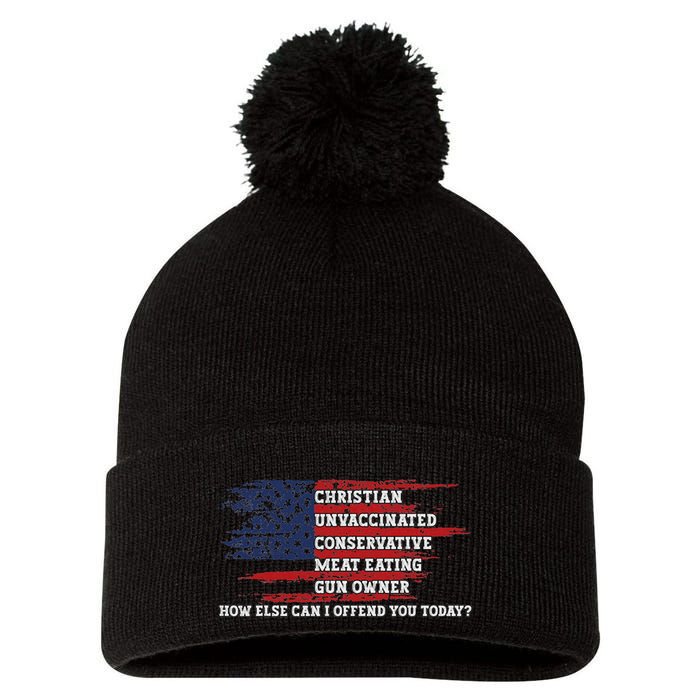 How Else Can I Offend You Today Pom Pom 12in Knit Beanie