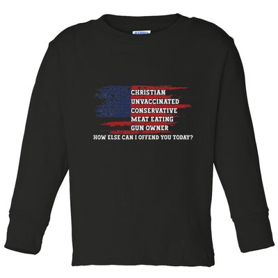 How Else Can I Offend You Today Toddler Long Sleeve Shirt