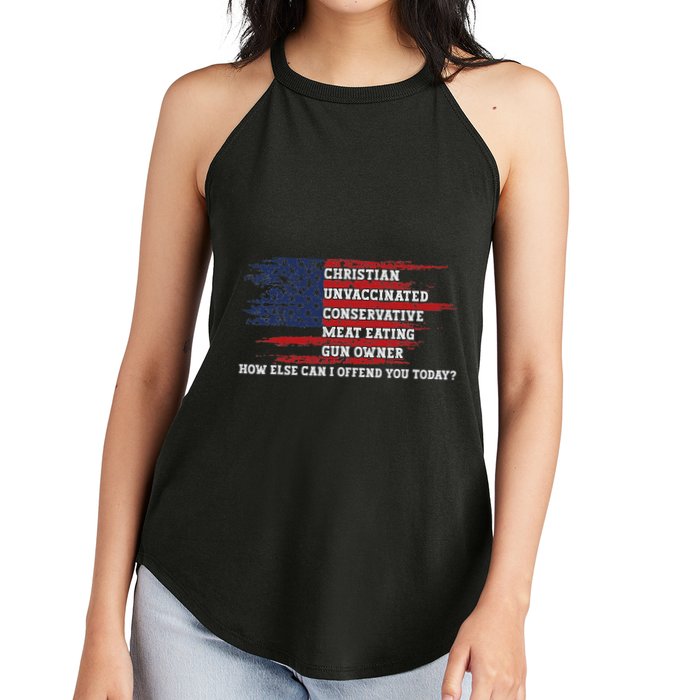 How Else Can I Offend You Today Women's Perfect Tri Rocker Tank