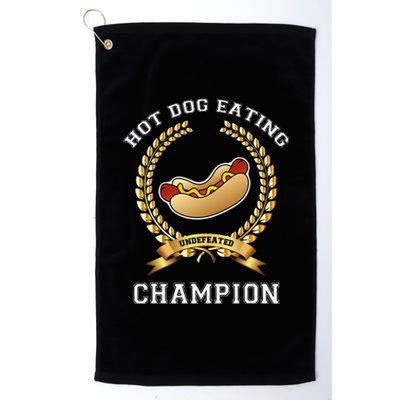 Hotdog Eating Contest Hot Dog Lover Gift Platinum Collection Golf Towel