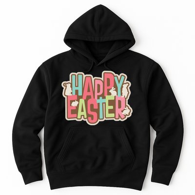 Happy Easter Colorful Bunny Hoodie
