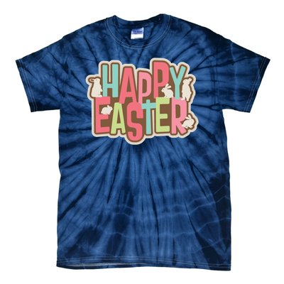 Happy Easter Colorful Bunny Tie-Dye T-Shirt