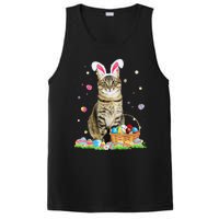 Happy Easter Cute Bunny Cat Eggs Basket Easter Cat Lovers PosiCharge Competitor Tank