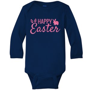 Happy Easter Cute Festive Holiday Baby Long Sleeve Bodysuit