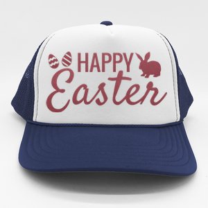 Happy Easter Cute Festive Holiday Trucker Hat