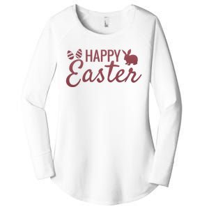 Happy Easter Cute Festive Holiday Women's Perfect Tri Tunic Long Sleeve Shirt