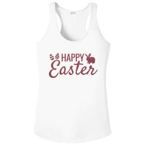 Happy Easter Cute Festive Holiday Ladies PosiCharge Competitor Racerback Tank