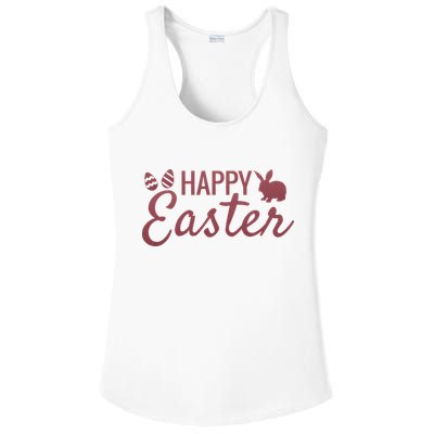 Happy Easter Cute Festive Holiday Ladies PosiCharge Competitor Racerback Tank