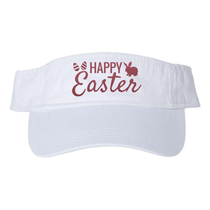 Happy Easter Cute Festive Holiday Valucap Bio-Washed Visor