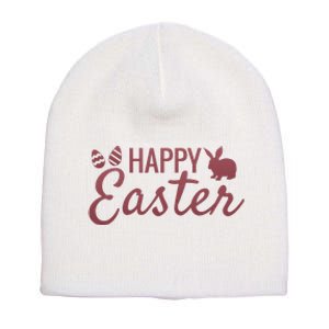 Happy Easter Cute Festive Holiday Short Acrylic Beanie