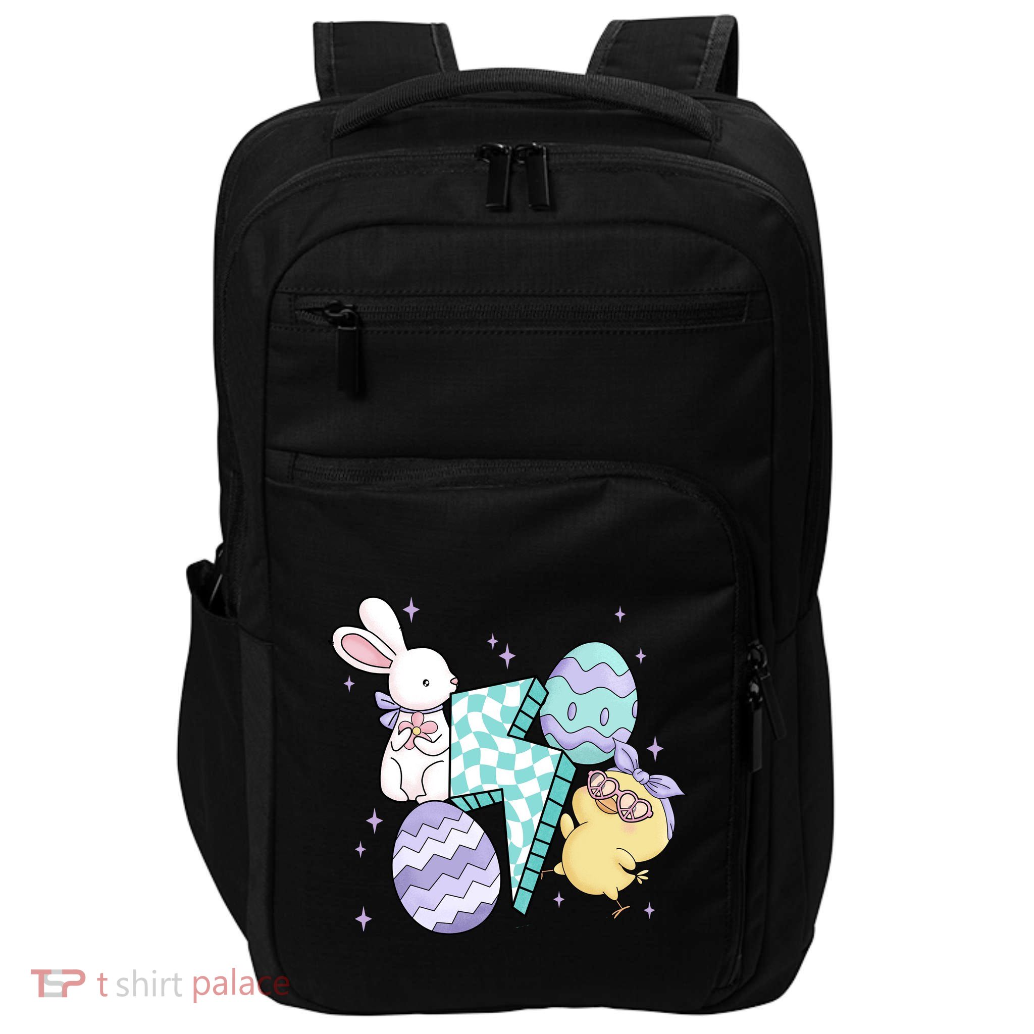 Happy Easter Cute Retro Impact Tech Backpack
