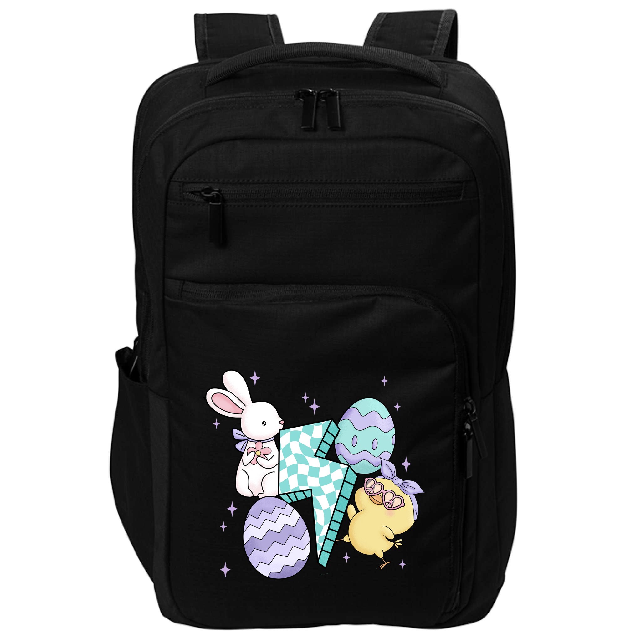 Happy Easter Cute Retro Impact Tech Backpack