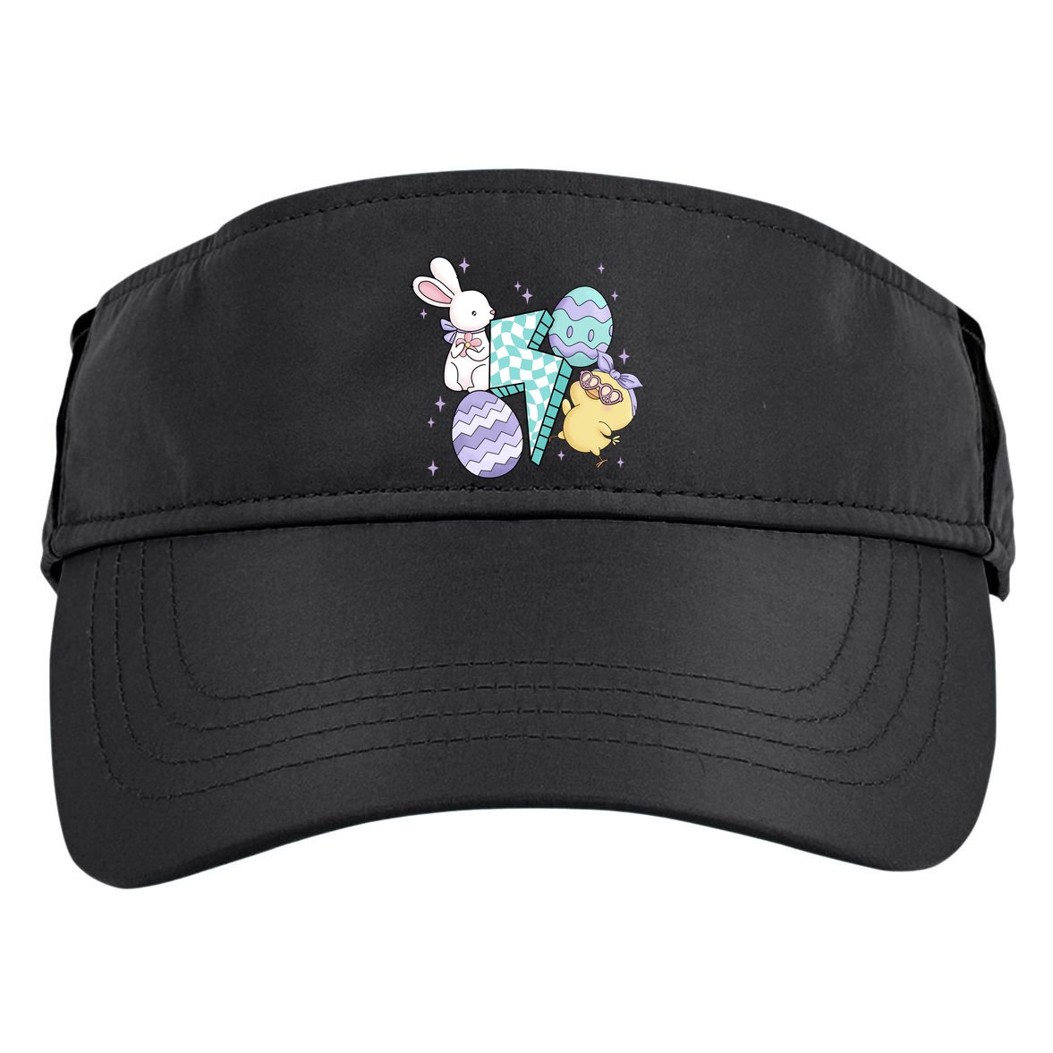 Happy Easter Cute Retro Adult Drive Performance Visor