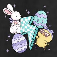 Happy Easter Cute Retro Adult Drive Performance Visor