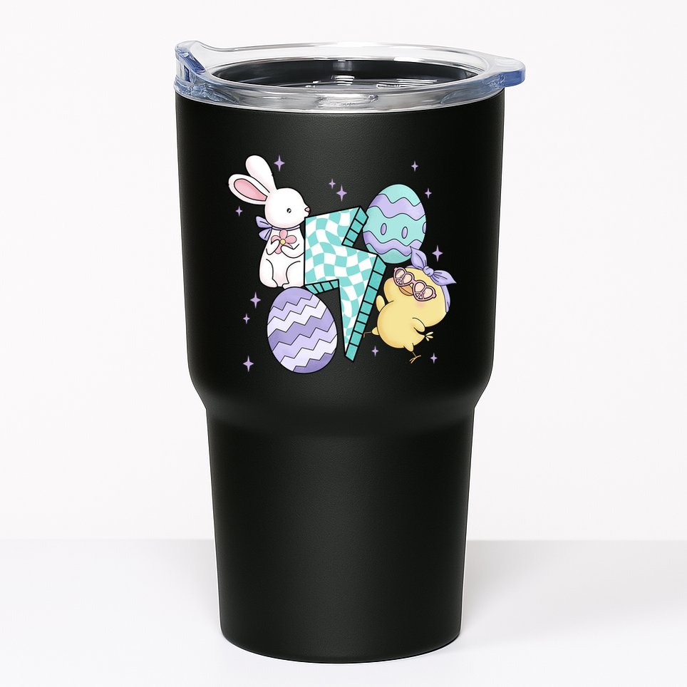 Happy Easter Cute Retro Tumbler