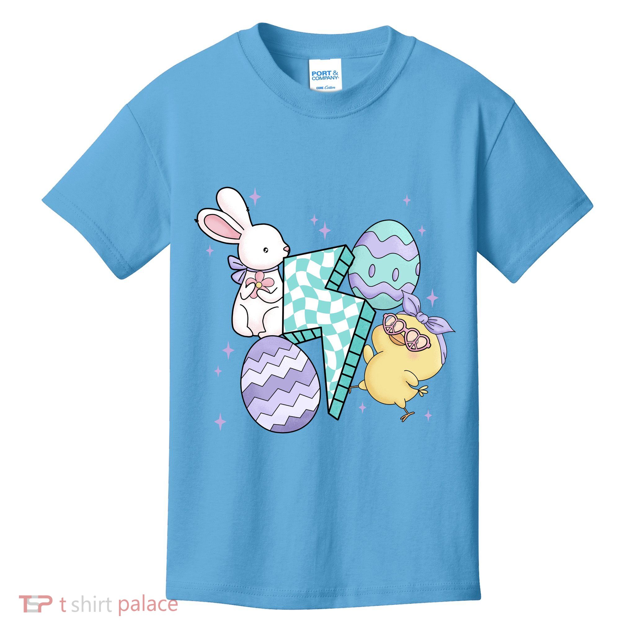 Happy Easter Cute Retro Kids T-Shirt