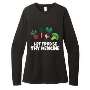 Healthy Eating Carrot Let Food Be Thy Medicine Gift Womens CVC Long Sleeve Shirt