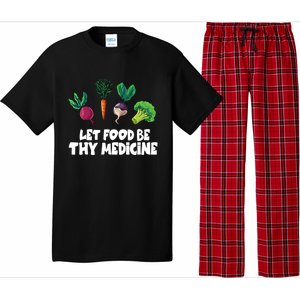 Healthy Eating Carrot Let Food Be Thy Medicine Gift Pajama Set