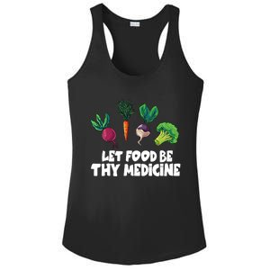 Healthy Eating Carrot Let Food Be Thy Medicine Gift Ladies PosiCharge Competitor Racerback Tank