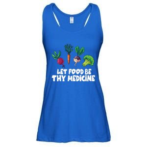 Healthy Eating Carrot Let Food Be Thy Medicine Gift Ladies Essential Flowy Tank