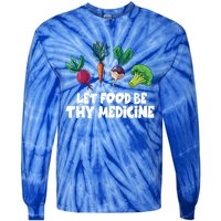 Healthy Eating Carrot Let Food Be Thy Medicine Gift Tie-Dye Long Sleeve Shirt